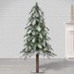 The Gerson Company 4" Snowy Downswept Alpine Tree in Green, , large