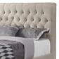 Pacific Landing Chloe Full Upholstered Bed with Black Legs in Neutral, , large