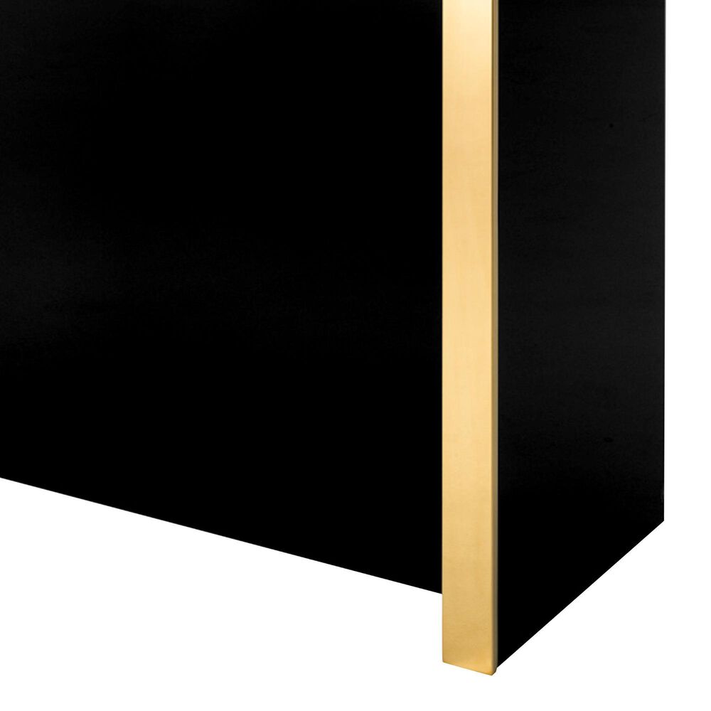 Eichholtz Grimaldi Bar Table in Gold and Black, , large