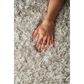 Nourison Luxe Shag LXS01 9" x 12" Light Grey Area Rug, , large