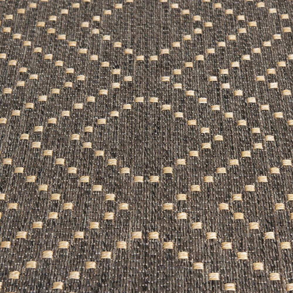 Trisha Yearwood Rug Collection Gather Sidra Border 5&#39;3&quot; x 7&#39;7&quot; Pebble and Natural Area Performance Rug, , large