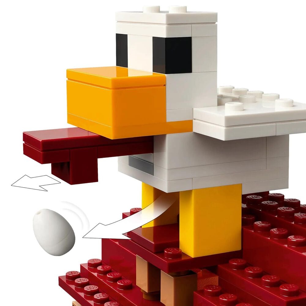 LEGO Minecraft The Ghast Balloon Village Attack Building Set in Multicolor, , large