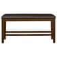 Ashley Ralene 25.38 Faux Leather Dining Bench in Medium Brown, , large