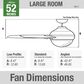 Hunter Dempsey 52" Ceiling Fan with Lights in Fresh White, , large