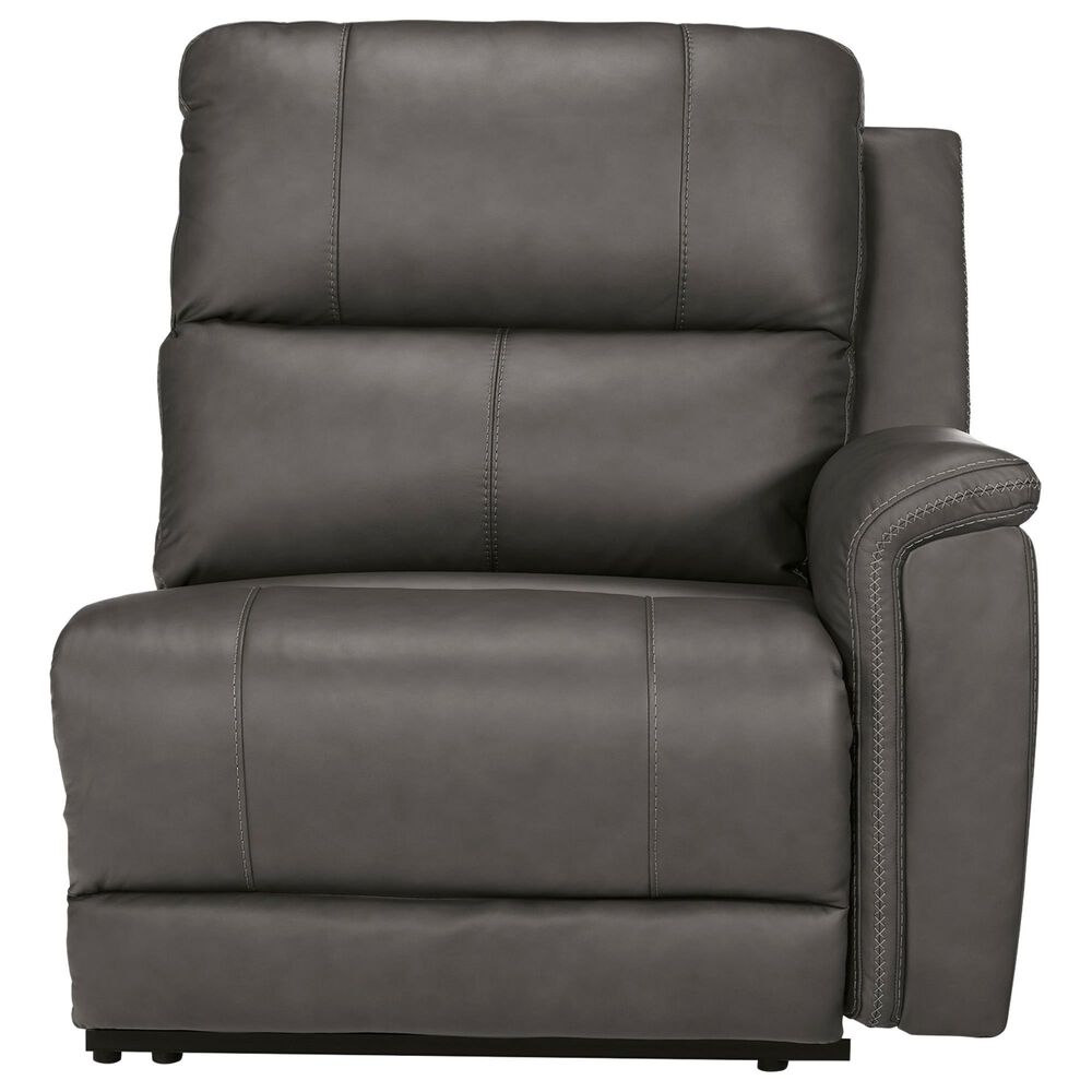 Ashley 6-Piece Power Reversible Console Reclining Sectional with Armless Headrest Recliners in Anchor, , large