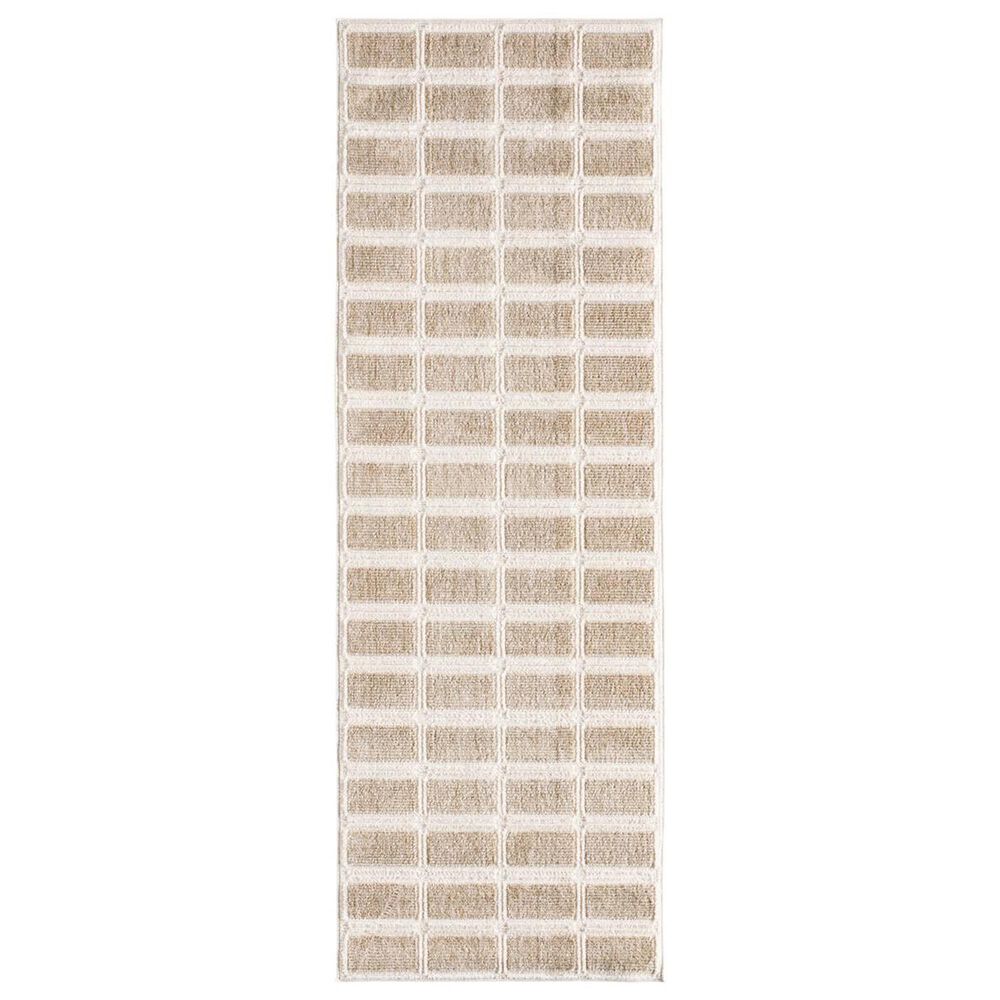 Jaipur Composure Deverell Beige and Tan 2"8" x 8" Runner, , large