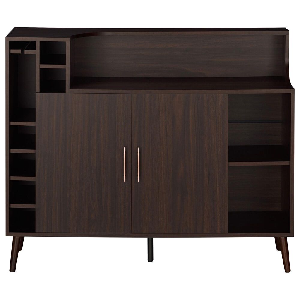 Furniture of America Young Wine Rack Buffet in Wenge, , large