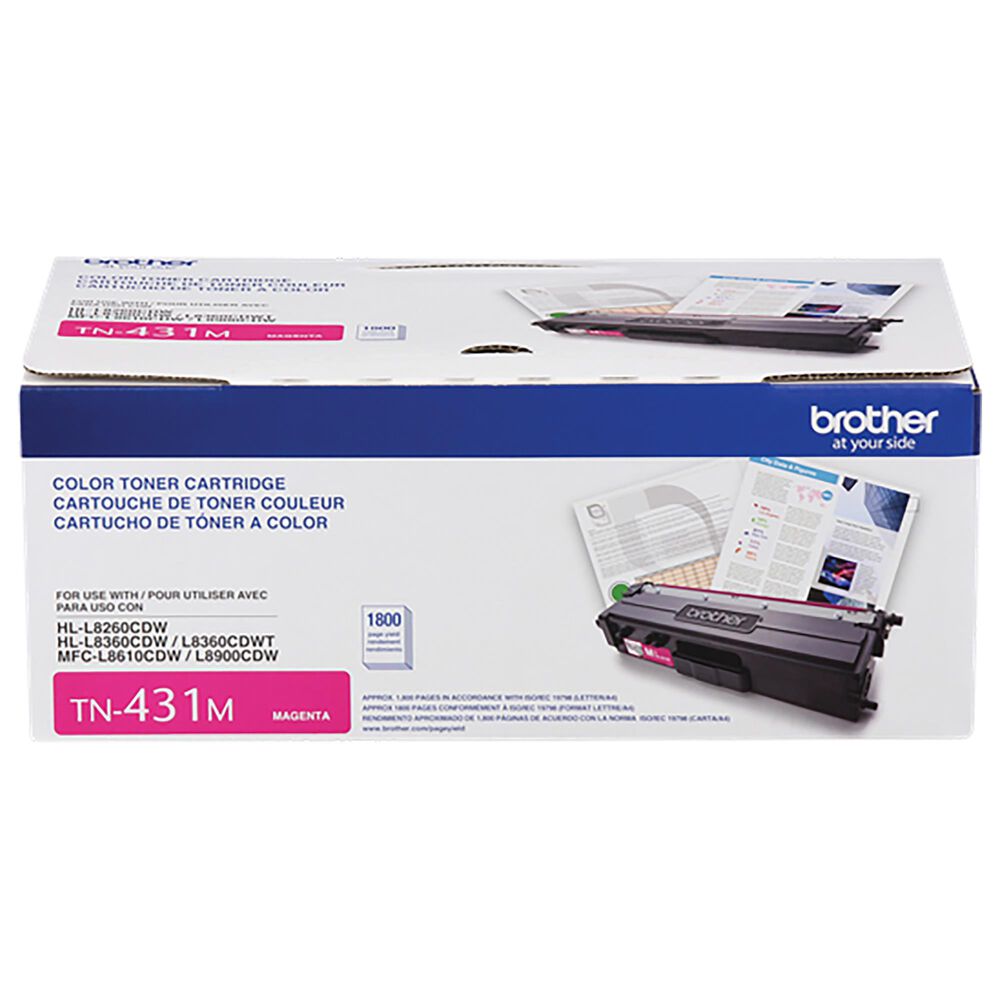 Brother Genuine Standard-yield Magenta Toner Cartridge, , large