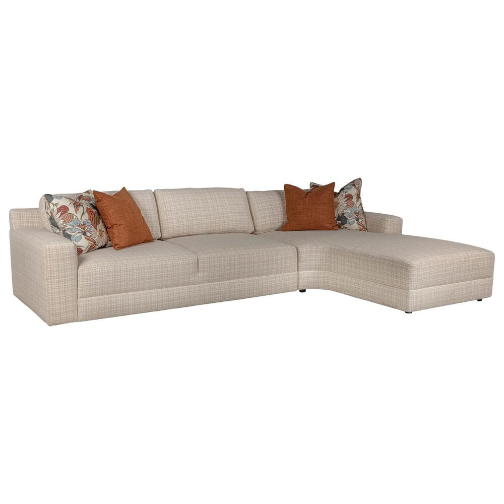 JONATHAN LOUIS Saldana 2-Piece Stationary Right Facing Chaise with Sofa in Ansley Pearl, , large