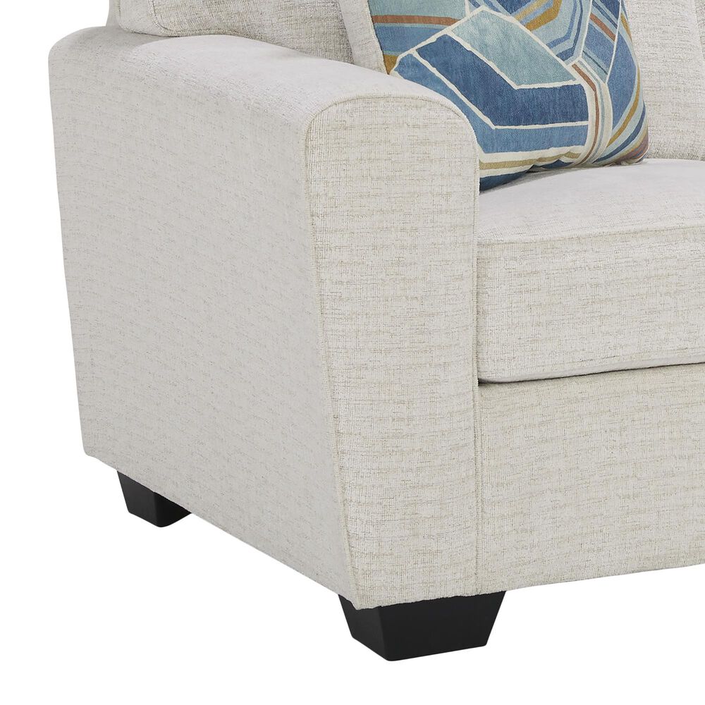Ashley Cashton Stationary Loveseat in Snow, , large
