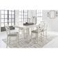 Ashley Robbinsdale Counter Height Dining Table with 2 Leaves in Antique White, , large
