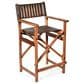 Home Trends & Design Solid Oak Folding Counter Stool in Antique Whiskey, , large