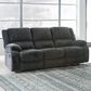Ashley Draycoll Manual Reclining Sofa in Slate, , large