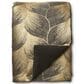 Ann Gish Fan Padded Throw in Umber and Gold, , large