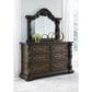 Millenium Maylee Bedroom Mirror in Dark Brown, , large