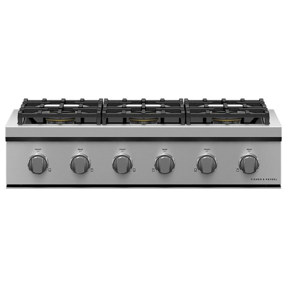 Fisher and Paykel 36" Liquid Propane Gas Rangetop with 6-Burner in Stainless Steel, , large