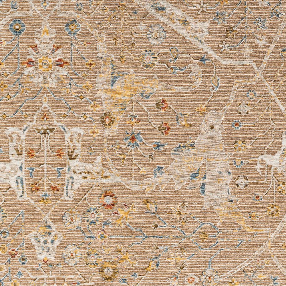 Surya Reina Light Brown, Tan, Denim, Rust, Olive, Light Gray, Cream and Mustard 6'7" x 9'6" Area Rug, , large