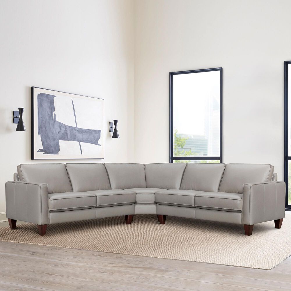 Blue River Summit 3-Piece Stationary Sectional in Greige, , large
