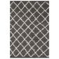 Safavieh Dallas Shag SGD258A-4 4" x 6" Dark Grey/Ivory Area Rug, , large