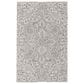 Feizy Belfort Ivory and Charcoal 12" x 15" Area Rug, , large