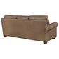 American Leather Sutton Leather Stationary Sofa in Titan Champagne, , large