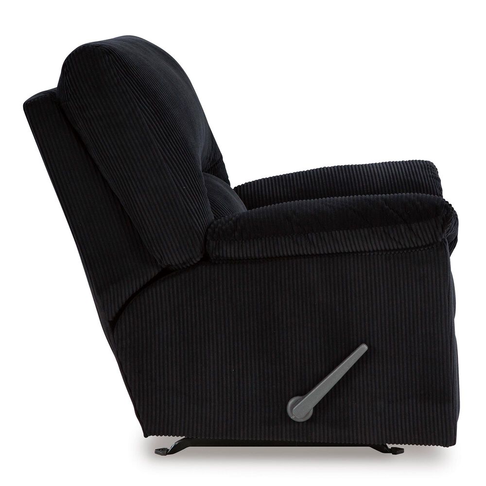 Ashley SimpleJoy Rocker Recliner in Onyx, , large