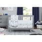 Babyletto Hudson 3-In-1 Convertible Crib and Toddler Conversion Kit in Grey and White, , large