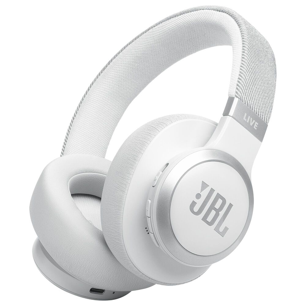 JBL Wireless Over-Ear Headphones with True Adaptive Noise Cancelling in White, , large