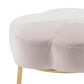 Linon Home Decor Seraphina Vanity Stool with Pink Cushion in Gold, , large