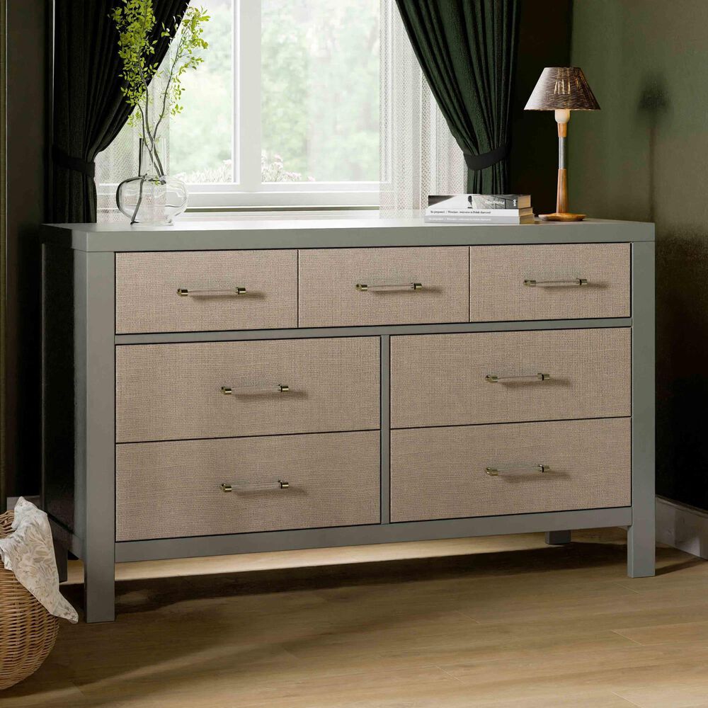 DaVinci Eloise 7-Drawer Dresser in French Sage and Sand, , large