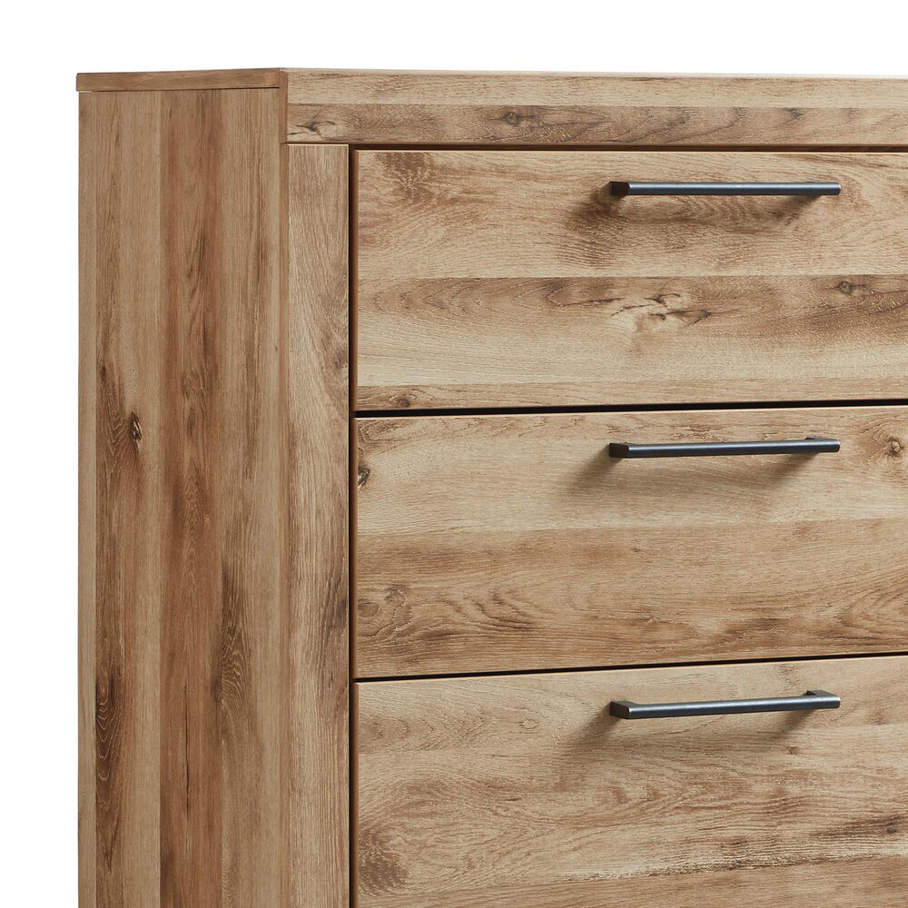 Ashley Hyanna 5-Drawer Chest in Golden Rustic, , large