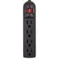 Sanus Full-Motion Wall Mount for 42" - 90" TVs with 6" HDMI Cable and 4-Outlet Surge Protector Power Strip in Black, , large