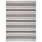 L&R Resources Sun Shower 5" x 8" Gray and Black Indoor/Outdoor Area Rug, , large