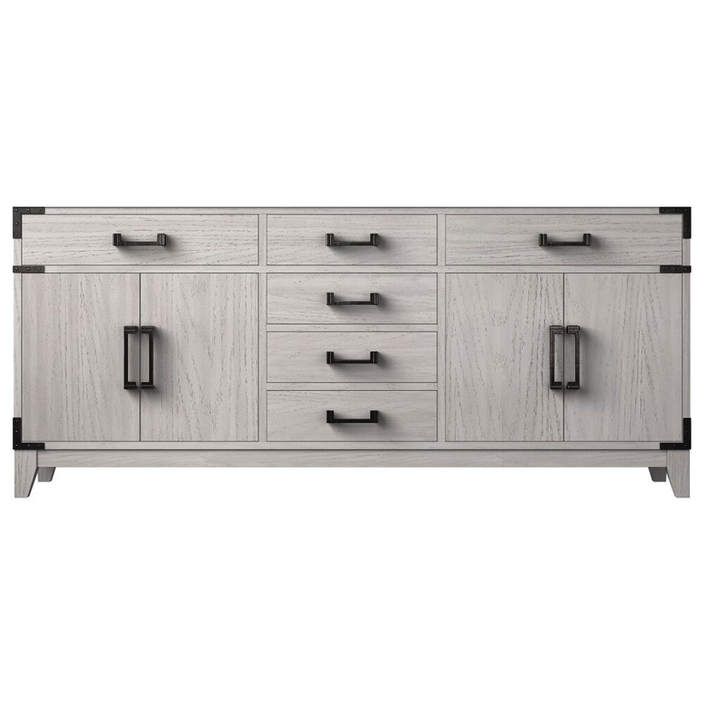 Lexora Home Laurel 72&quot; Double Bathroom Vanity in White Oak with White Quartz Top and Rectangular Sinks, , large