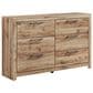 Ashley Hyanna 6-Drawer Dresser in Golden Rustic, , large