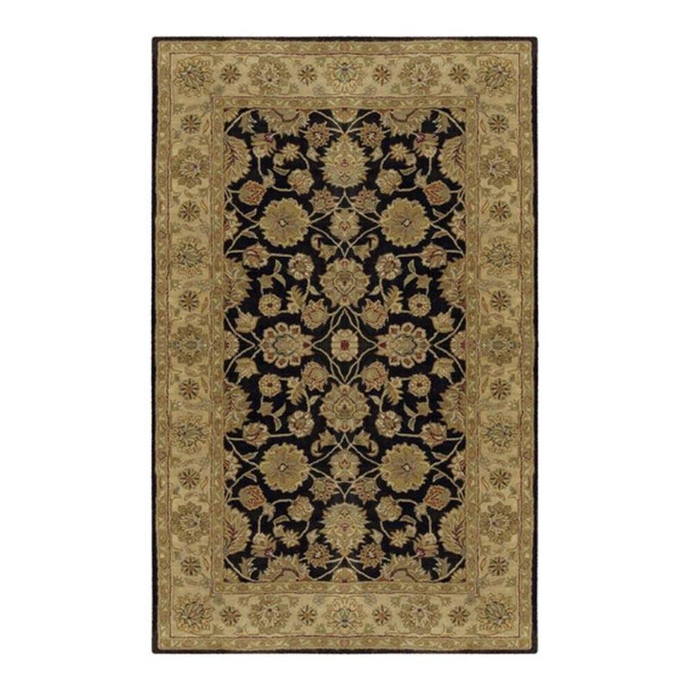 Surya Crowne CRN-6009 6' x 9' Black/Olive Area Rug, , large