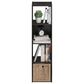 HOMLUX 4-Cube Cubic Shelf Storage Bookcase in Espresso, , large