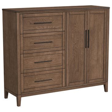 Hawthorne Furniture Oslo 4-Drawer Gentleman"s Chest in Weathered Chestnut, , large