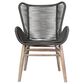 Hearth and Haven Mateo Outdoor Patio Dining Chair in Gray, , large
