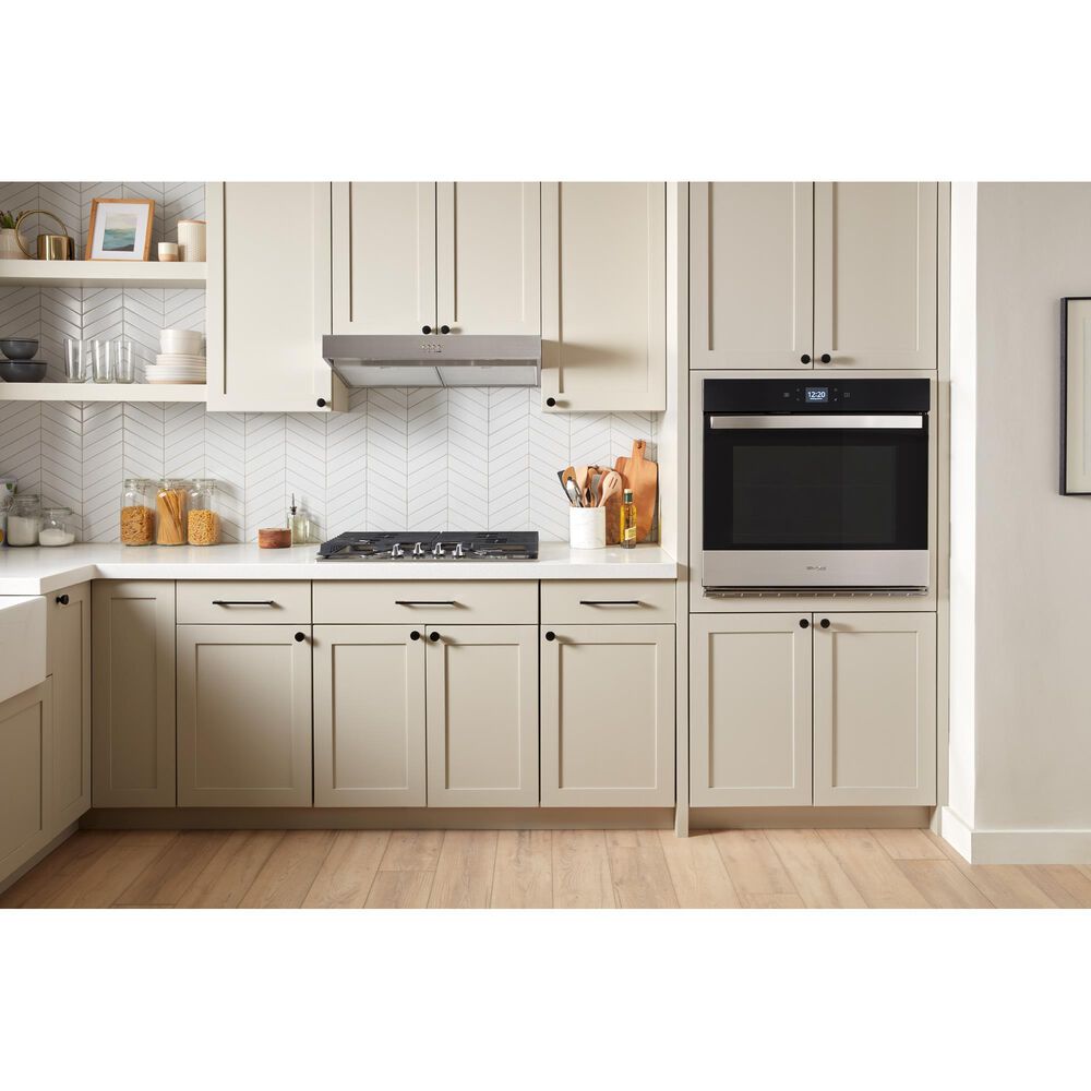 Whirlpool 2-Piece Kitchen Package with 5 Cu. Ft. Single Wall Oven and 30" Gas Cooktop in Stainless Steel, , large