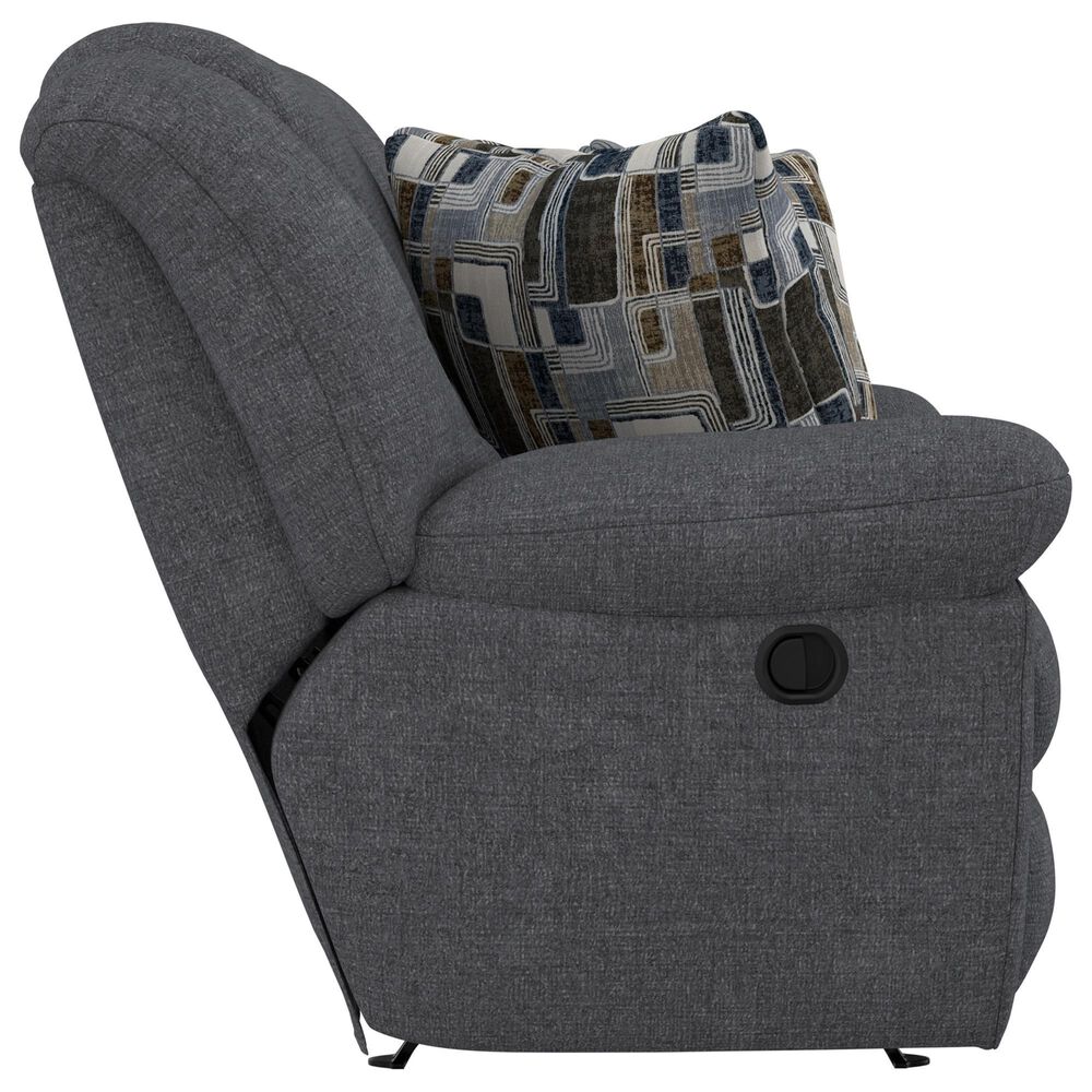 Catnapper Trifecta Manual Reclining Rocking Loveseat in Smoke, , large