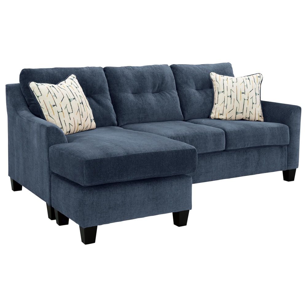 Ashley Amity Bay Stationary Queen Sofa Chaise Sleeper in Ink, , large