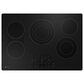 GE Profile 2-Piece Kitchen Package with Stainless Steel 30" Built-In Microwave Combination Wall Oven and Black 30" Electric Cooktop, , large