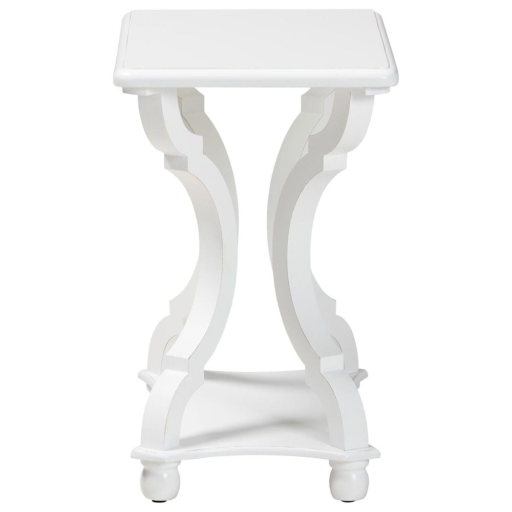 Baxton Studio Cianna End Table in White, , large