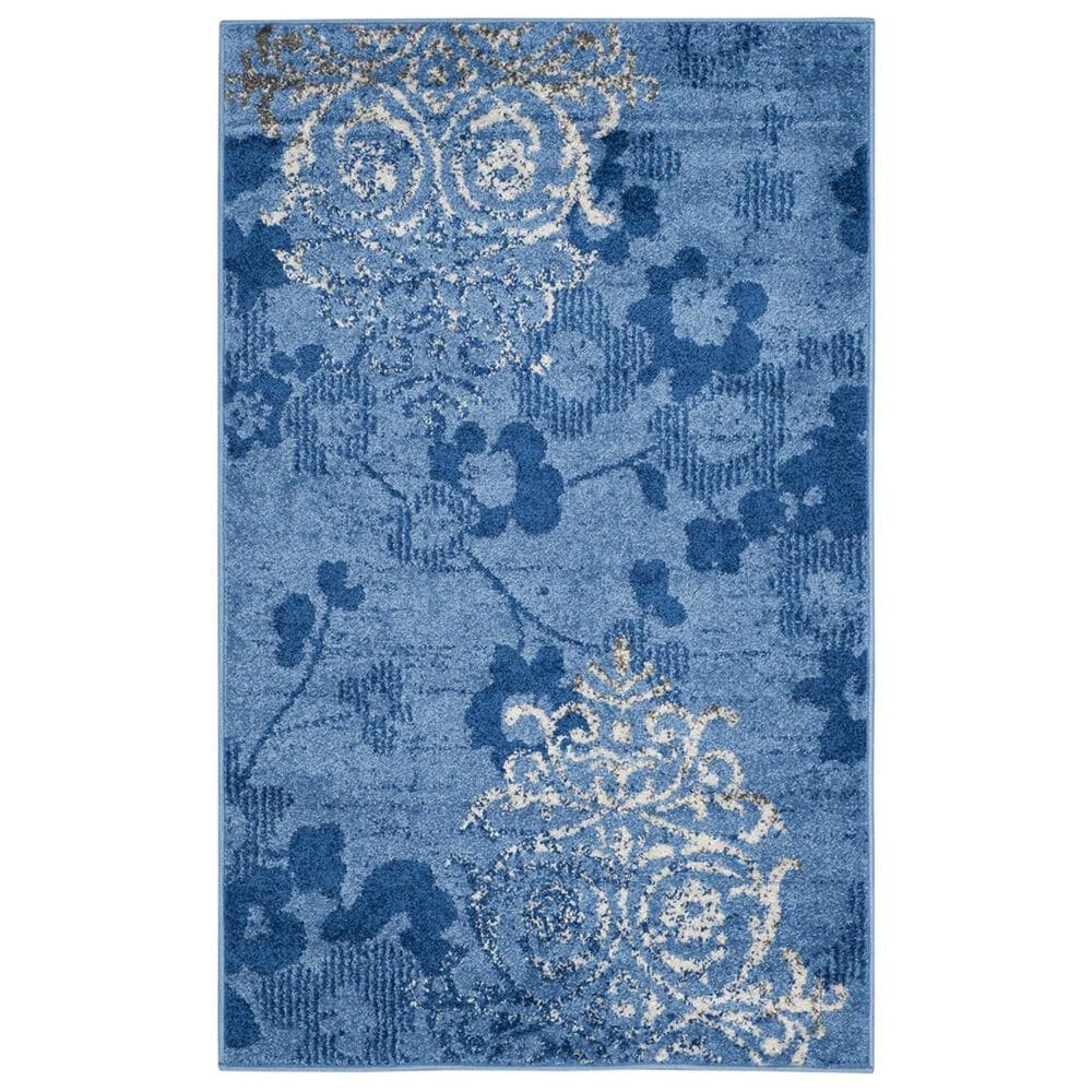 Safavieh Adirondack ADR114F-3 3" x 5" Light Blue/Dark Blue Area Rug, , large