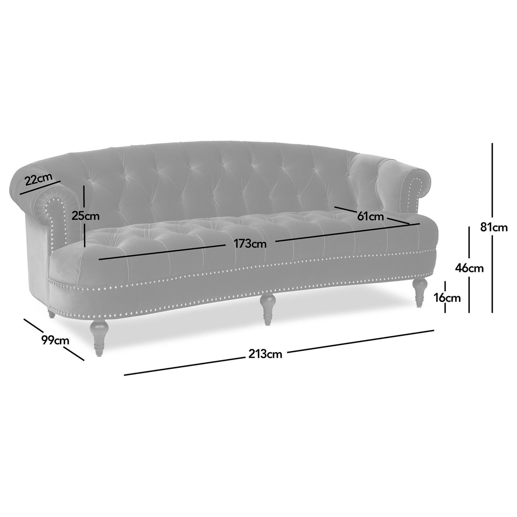 Jennifer Taylor Home La Rosa Stationary Sofa in Olive Green Velvet
