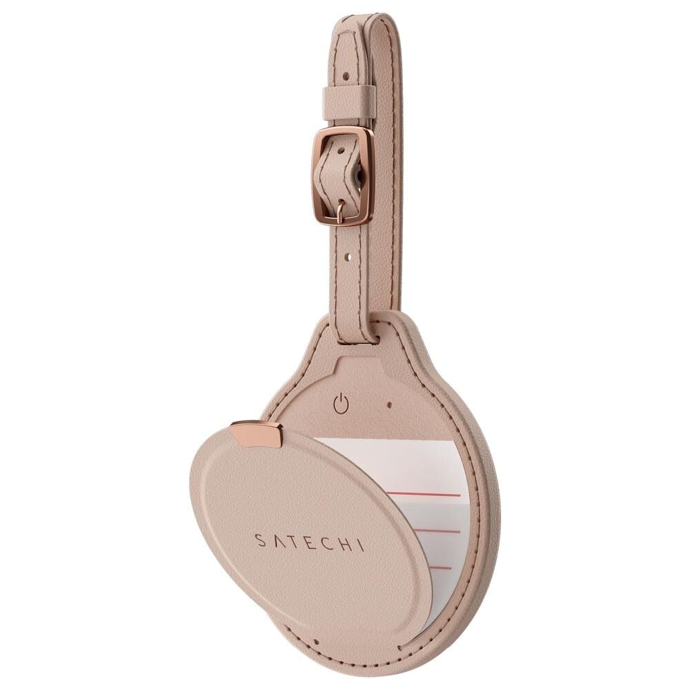Satechi Vegan-Leather FindAll Luggage Tag in Desert Rose, , large