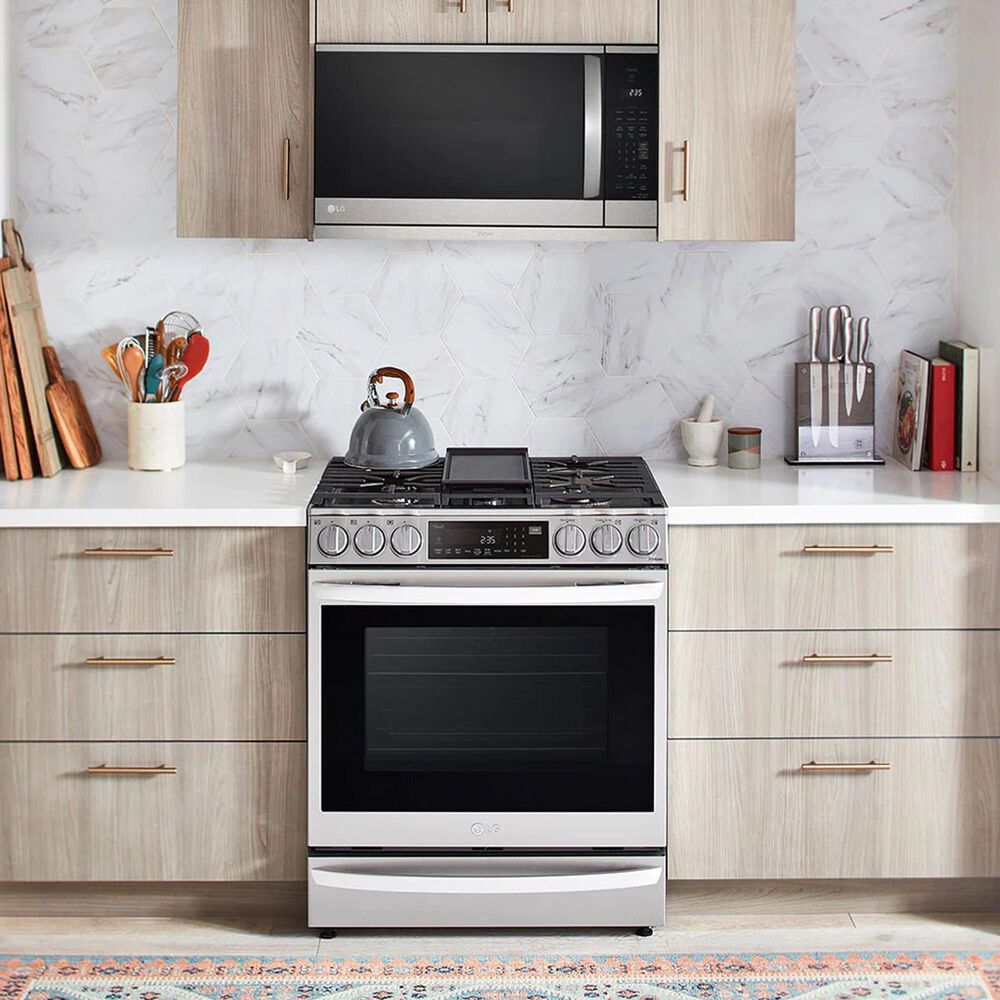 LG 2.1 Cu. Ft. Over-the-Range Microwave Oven with ExtendaVent 2.0 in Stainless Steel, , large