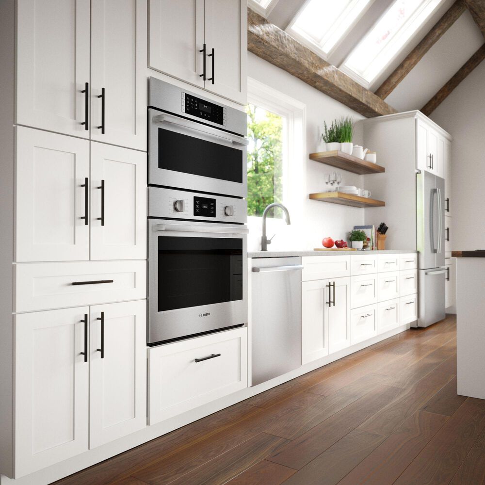 Bosch 500 Series 30&quot; Built-In Combination Electric Convection Wall Oven in Stainless Steel, , large