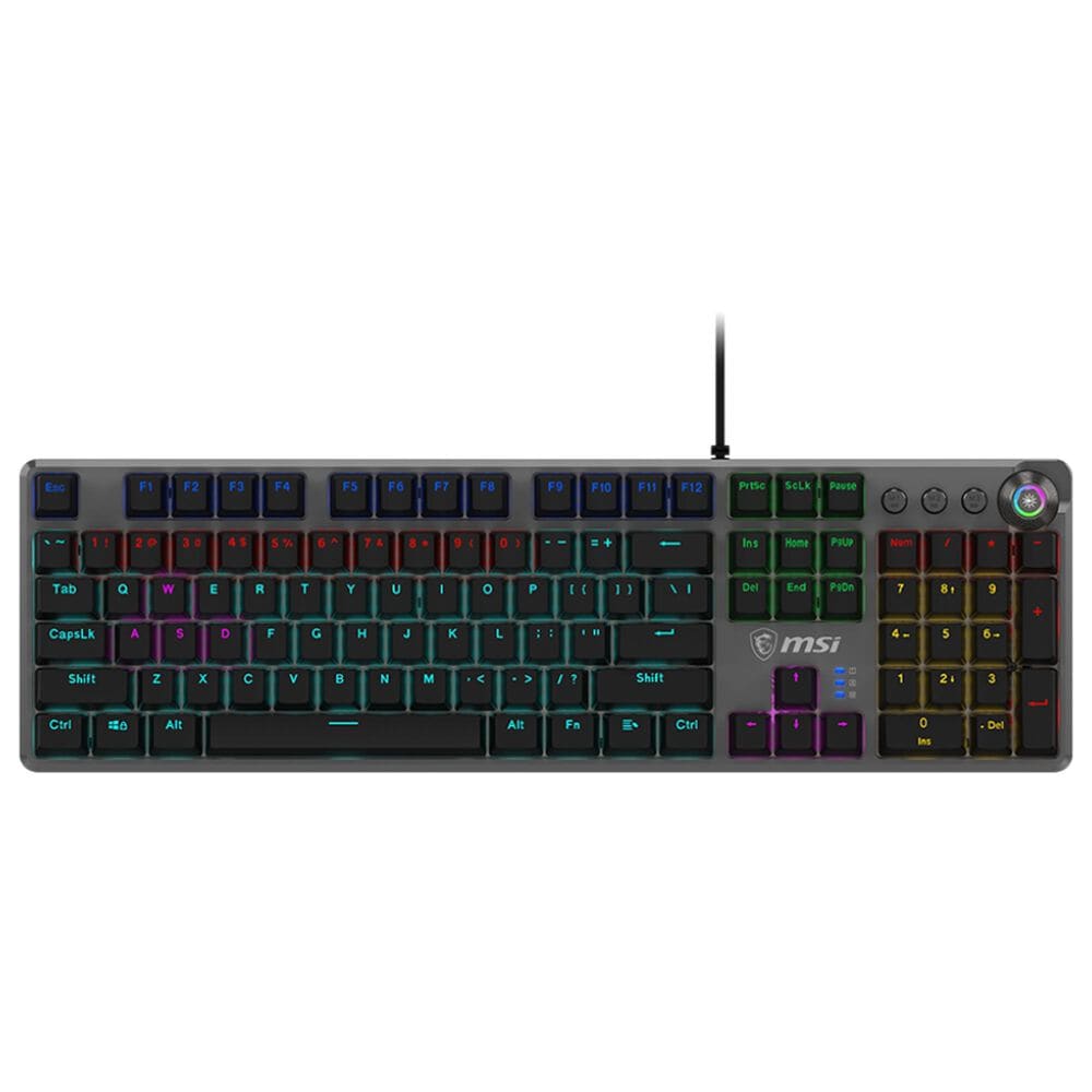 MSI Forge GK310 Red Switches Gaming Keyboard in Black, , large